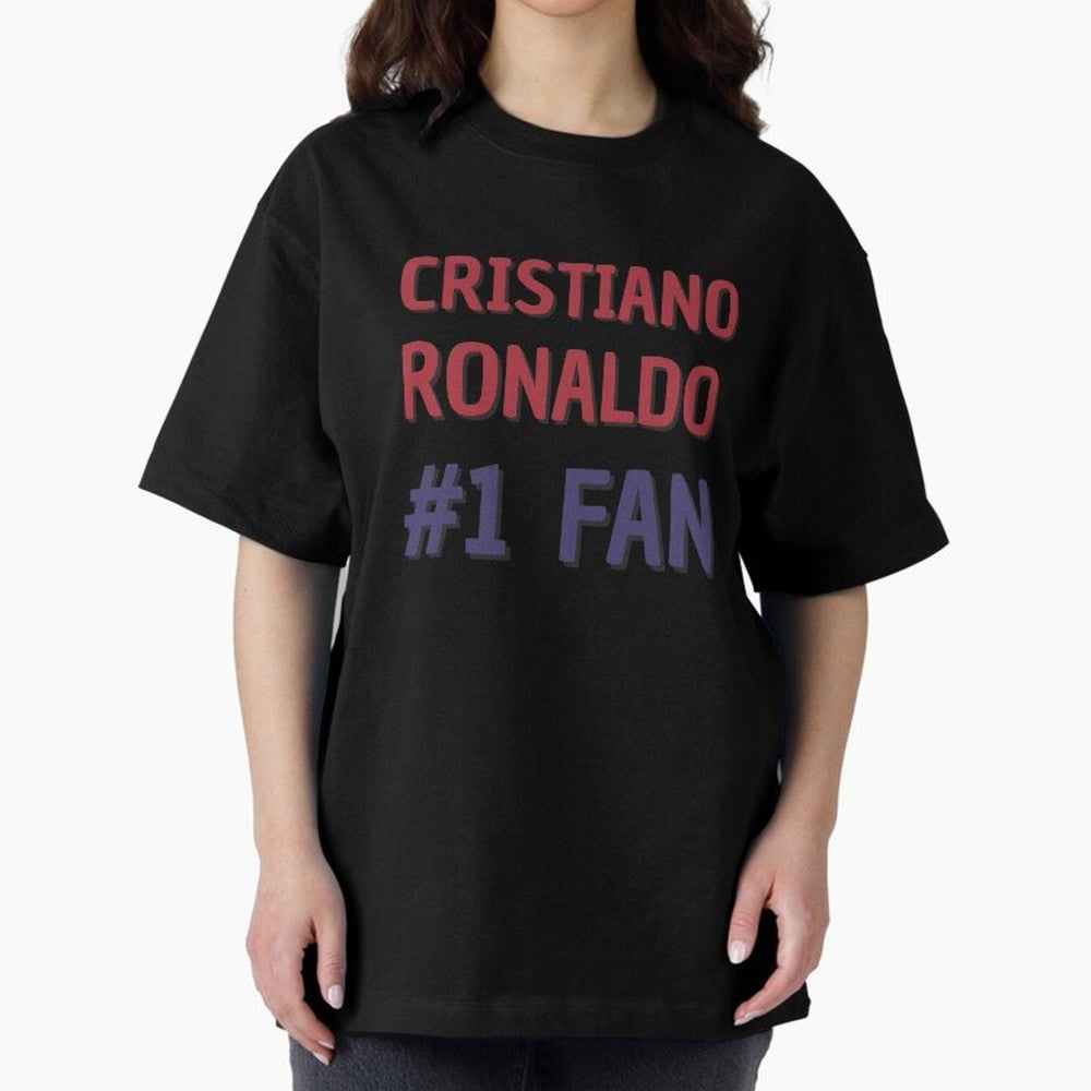 Cristiano Ronaldo - #1 Fan Oversized T-Shirt Bring Match Day Fire to FIFA World Cup 2026 Group Stage Spirit, Built around Spain, Neymar, Match Day Excitement, Supporter Culture, Golden Goals and Global Football Passion; Perfect for People Who Love