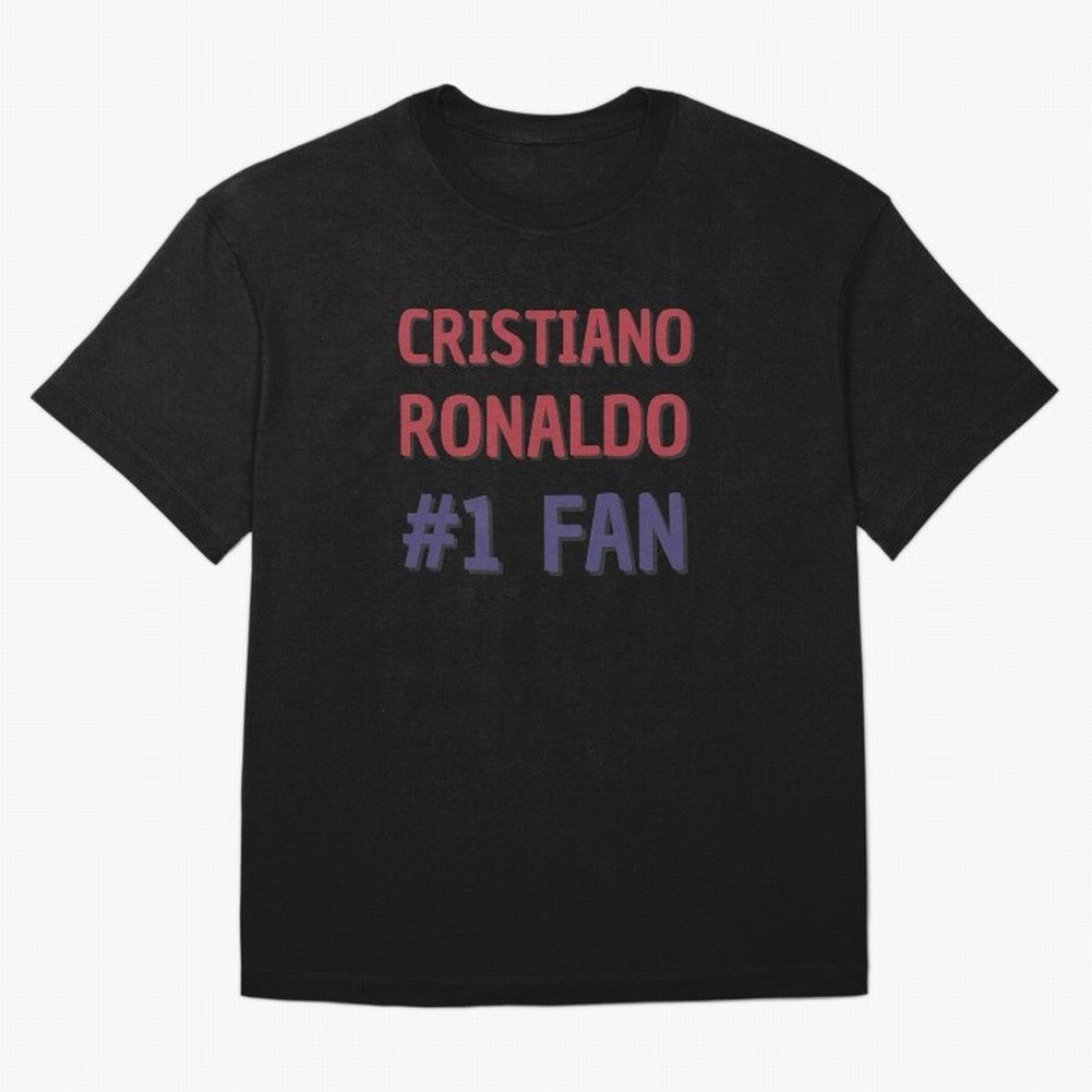 Cristiano Ronaldo - #1 Fan Oversized T-Shirt Bring Match Day Fire to FIFA World Cup 2026 Group Stage Spirit, Built around Spain, Neymar, Match Day Excitement, Supporter Culture, Golden Goals and Global Football Passion; Perfect for People Who Love