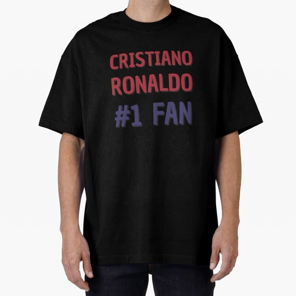 Cristiano Ronaldo - #1 Fan Oversized T-Shirt Bring Match Day Fire to FIFA World Cup 2026 Group Stage Spirit, Built around Spain, Neymar, Match Day Excitement, Supporter Culture, Golden Goals and Global Football Passion; Perfect for People Who Love