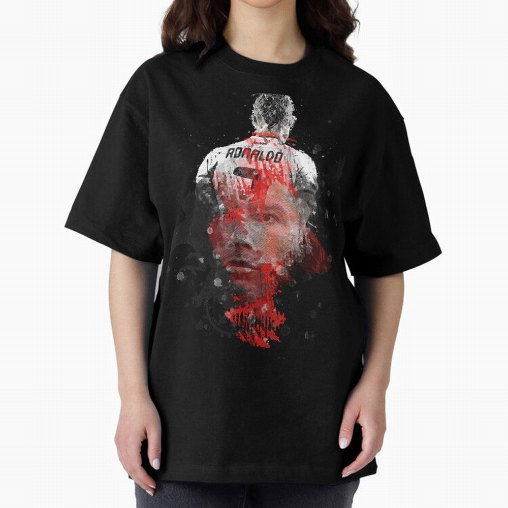 cristiano ronaldo Oversized T-Shirt Fuel Your Fan Pride for FIFA World Cup 2026 Spirit, Celebrating England, France and Netherlands, Messi, Global Supporter Spirit, Legendary Goals, National Colors and Tournament Celebration; Made for Collectors