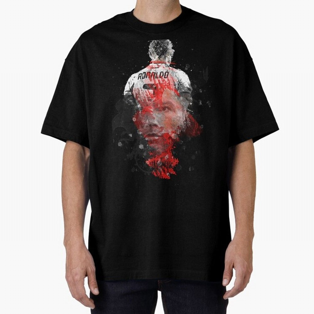 cristiano ronaldo Oversized T-Shirt Fuel Your Fan Pride for FIFA World Cup 2026 Spirit, Celebrating England, France and Netherlands, Messi, Global Supporter Spirit, Legendary Goals, National Colors and Tournament Celebration; Made for Collectors