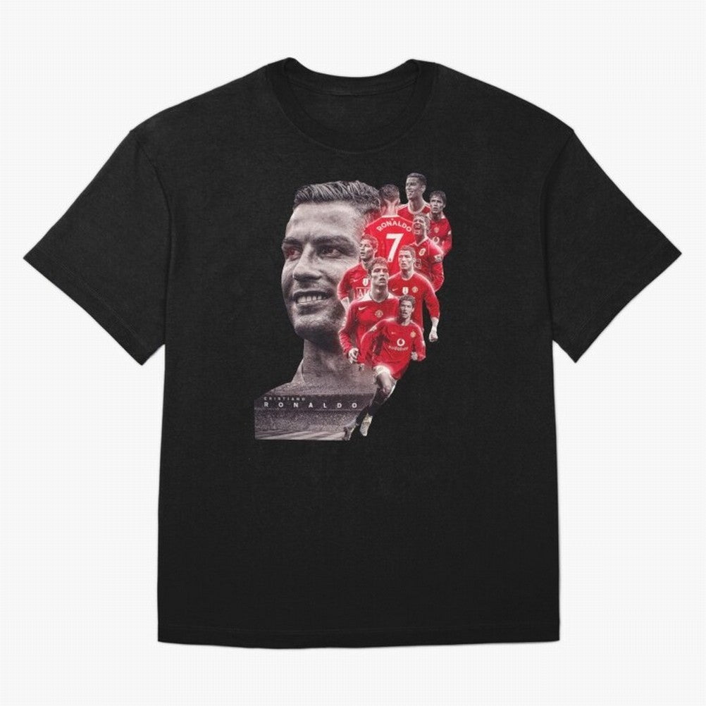 ronaldo Oversized T-Shirt Bring World Football Passion into Match Day Hype around FIFA World Cup 2026 Group Stage, Mbappe and Neymar, Spain, Fan Favorite Moments, National Team Passion, Big Match Drama and Soccer History; Great for Watch Parties,