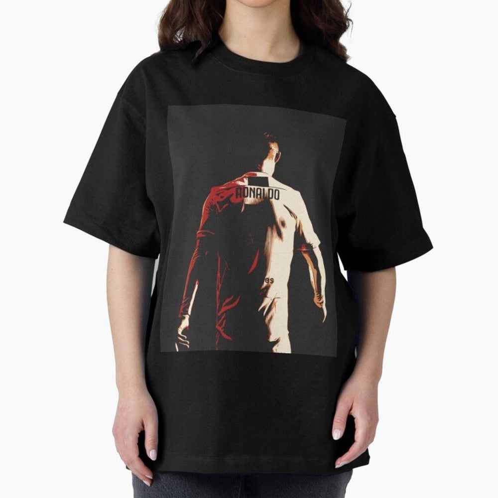 Cristiano Ronaldo Cristiano Ronaldo Juventus Oversized T-Shirt Celebrate the Biggest Stage of FIFA World Cup 2026 Group Stage for Fans of Cristiano Ronaldo, Haaland and CR7 and Portugal, Bringing Championship Spirit, Famous Goals, Roaring Crowds