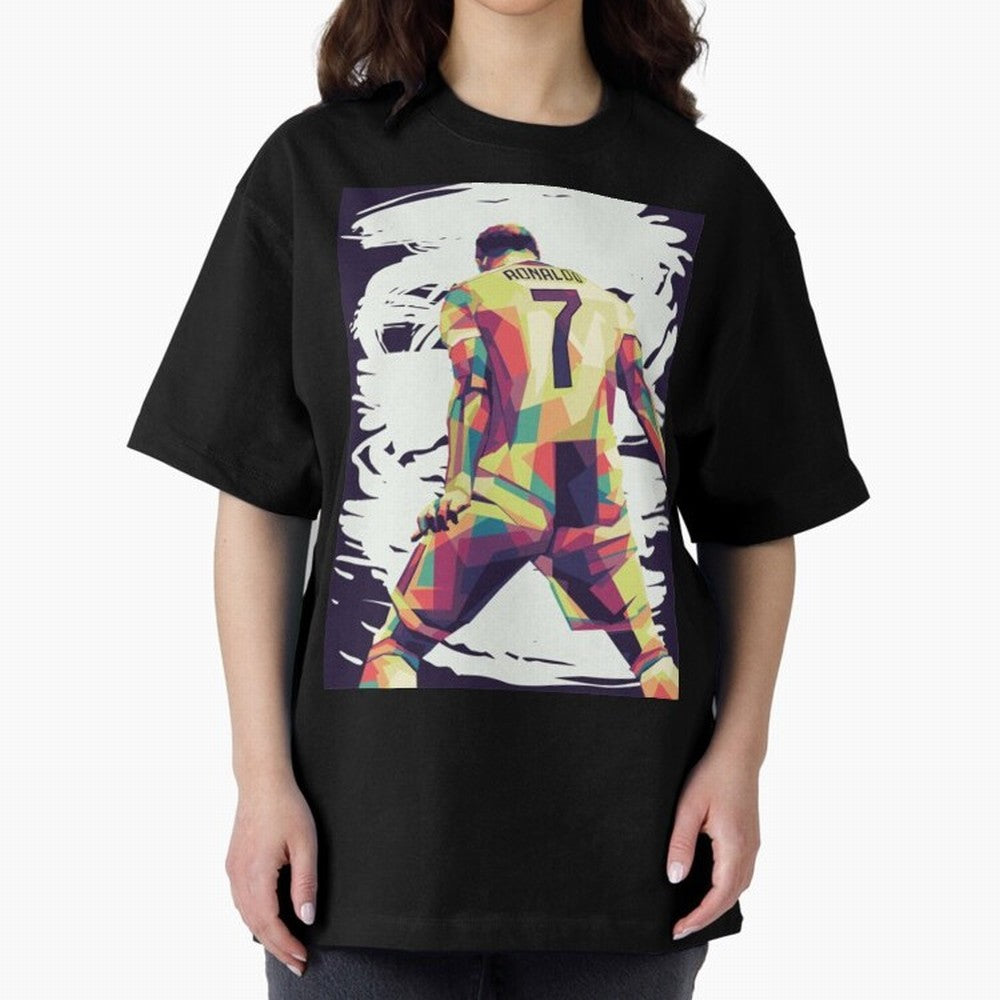 Cristiano Ronaldo Art cristiano ronaldo Oversized T-Shirt Turn Up for FIFA World Cup 2026 USA Canada Mexico Capturing Messi, Neymar and Mbappe, Argentina Energy, Champion Mindset, Group Stage Buzz, Knockout Tension and Passionate Fan Culture; Ideal