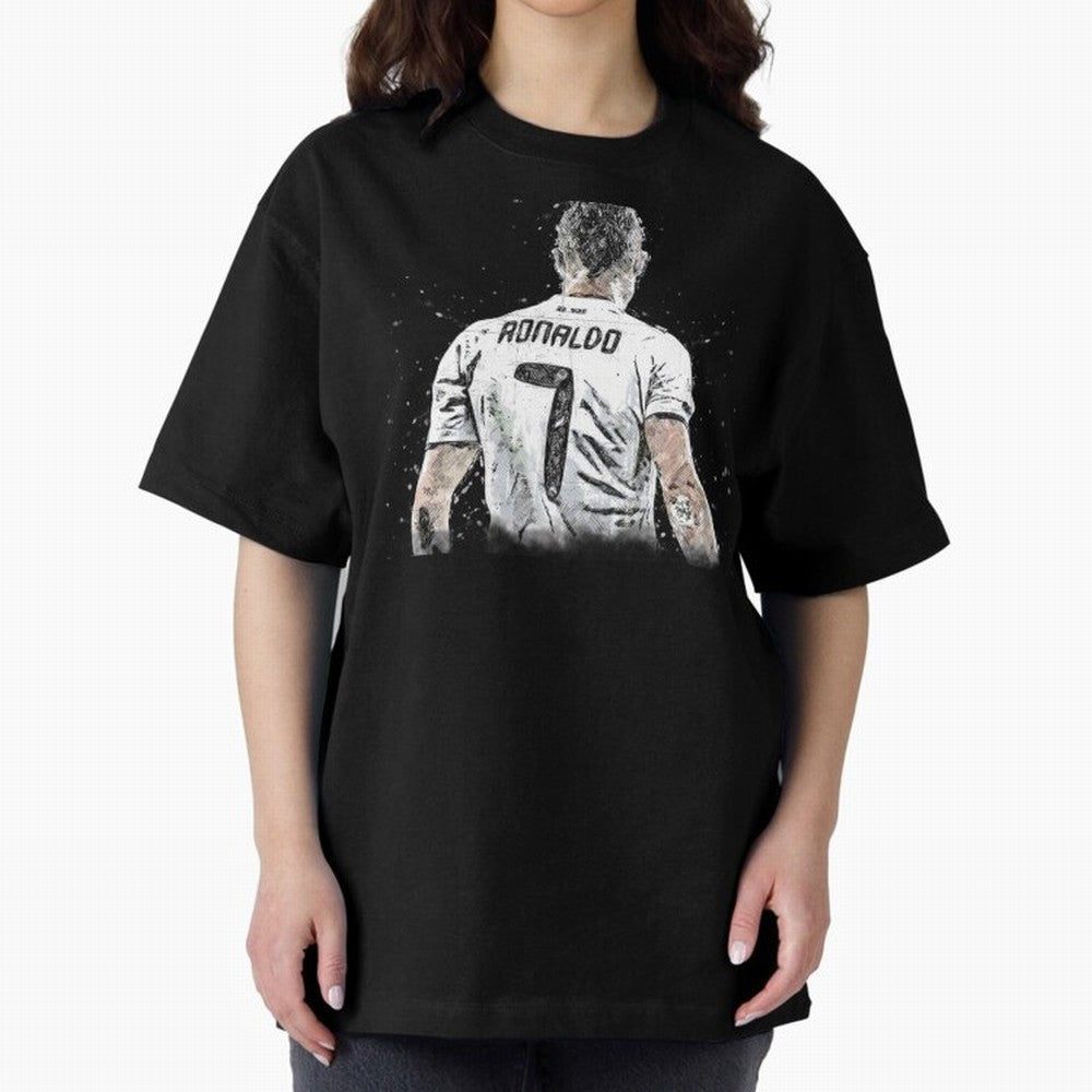 Cristiano Ronaldo Cristiano ronaldo back Oversized T-Shirt Celebrate Global Passion for Global Football Passion for FIFA World Cup 2026, Driven by Neymar, Haaland and Cristiano Ronaldo, Brazil, Football Passion, Legendary Performances, Festival