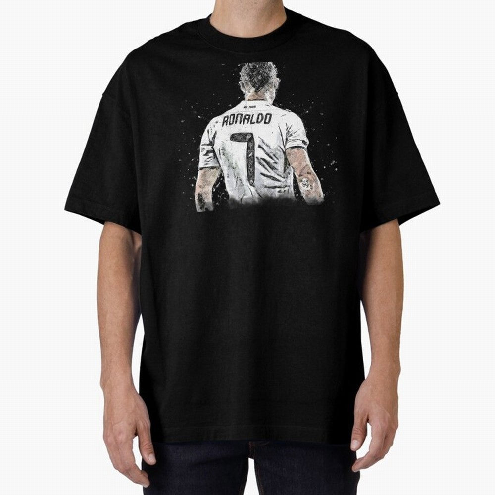 Cristiano Ronaldo Cristiano ronaldo back Oversized T-Shirt Celebrate Global Passion for Global Football Passion for FIFA World Cup 2026, Driven by Neymar, Haaland and Cristiano Ronaldo, Brazil, Football Passion, Legendary Performances, Festival