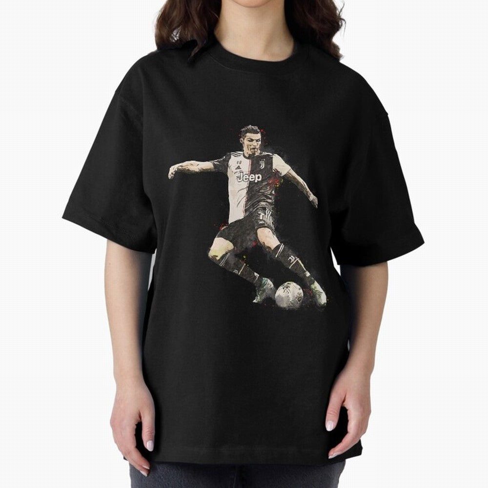 Cristiano Ronaldo Oversized T-Shirt Stand Proud for FIFA World Cup 2026 USA Canada Mexico Featuring Neymar, Brazil Energy, Global Supporter Spirit, Legendary Goals, National Colors and Tournament Celebration; Perfect for Supporters Who Want Bold