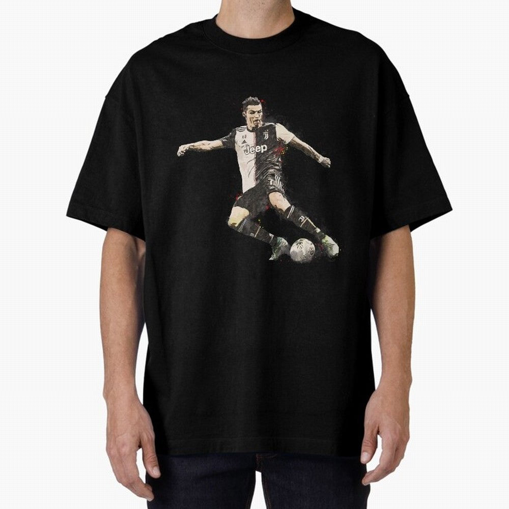 Cristiano Ronaldo Oversized T-Shirt Stand Proud for FIFA World Cup 2026 USA Canada Mexico Featuring Neymar, Brazil Energy, Global Supporter Spirit, Legendary Goals, National Colors and Tournament Celebration; Perfect for Supporters Who Want Bold
