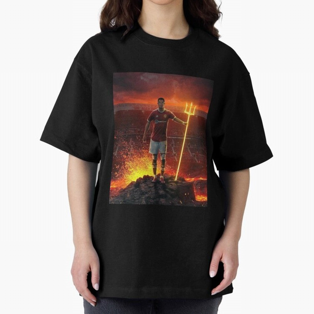 CR7 Art iPhone casss Oversized T-Shirt Join the Global Buzz around Match Day Hype around FIFA World Cup 2026 Group Stage, Cristiano Ronaldo, Spain, Classic Soccer Heritage, Championship Pressure, Fan Loyalty and International Pride; Made for