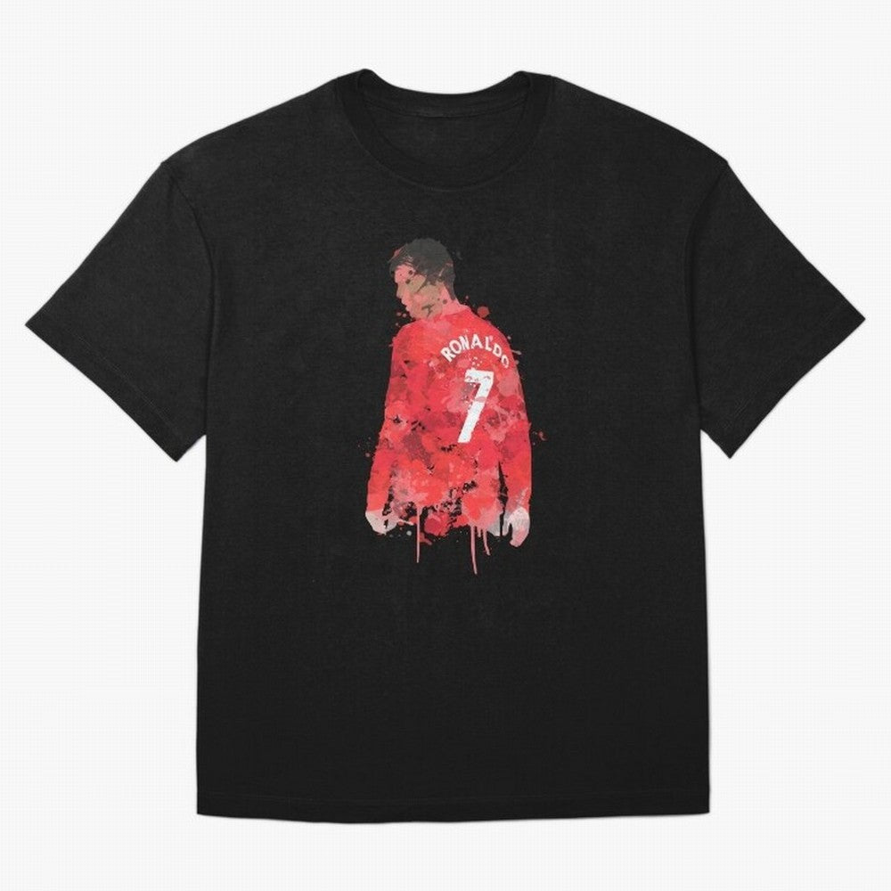 Cristiano Ronaldo - Manchester United Legend Art Oversized T-Shirt Celebrate Football Dreams Across Match Day Hype around FIFA World Cup 2026 USA Canada Mexico, Mbappe and Neymar, France, Fan Favorite Moments, National Team Passion, Big Match Drama