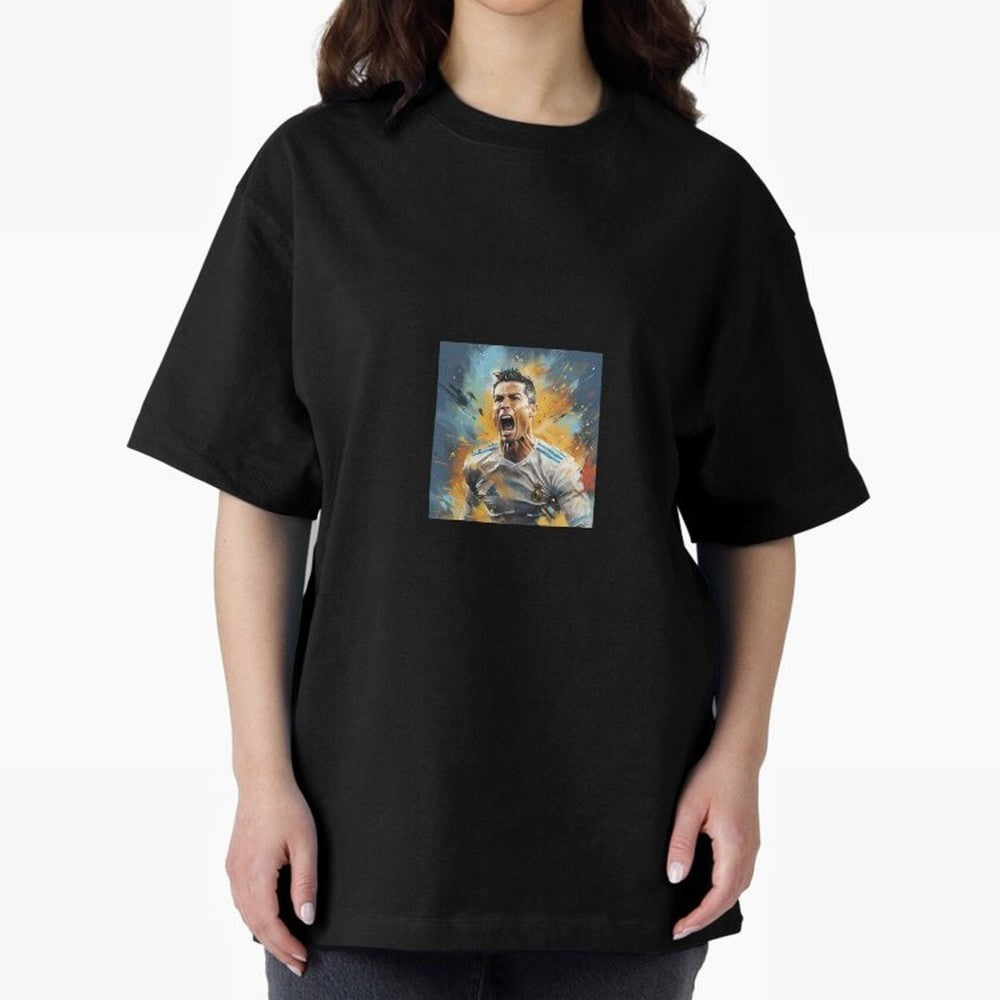 Cristiano Ronaldo Oversized T-Shirt Show Fan Pride Across Match Day Hype around FIFA World Cup 2026 USA Canada Mexico, CR7 and Messi, Brazil, Portugal and Argentina, Football Passion, Legendary Performances, Festival Vibes and Supporter Community;