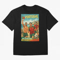 Portugal Hel-Azul Spirit at Cabo da Roca and Bel¨¦m Tower for FIFA World Cup 2026 Oversized T-Shirt Show Your Tournament Heart for FIFA World Cup 2026 Group Stage for Fans of Mbappe and Neymar and Portugal, Spain and Germany, Bringing Fan Favorite