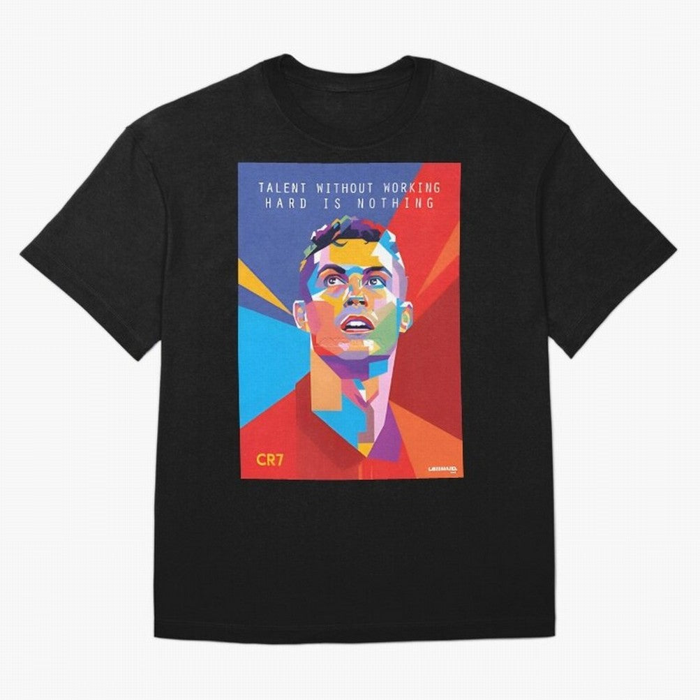 Cristiano Ronaldo Oversized T-Shirt Celebrate Golden Goal Energy in Match Day Hype around FIFA World Cup 2026, Haaland, Brazil, Portugal and Argentina, Goal Celebration Energy, Supporter Heritage, Football Icons and Worldwide Tournament Joy; Ideal