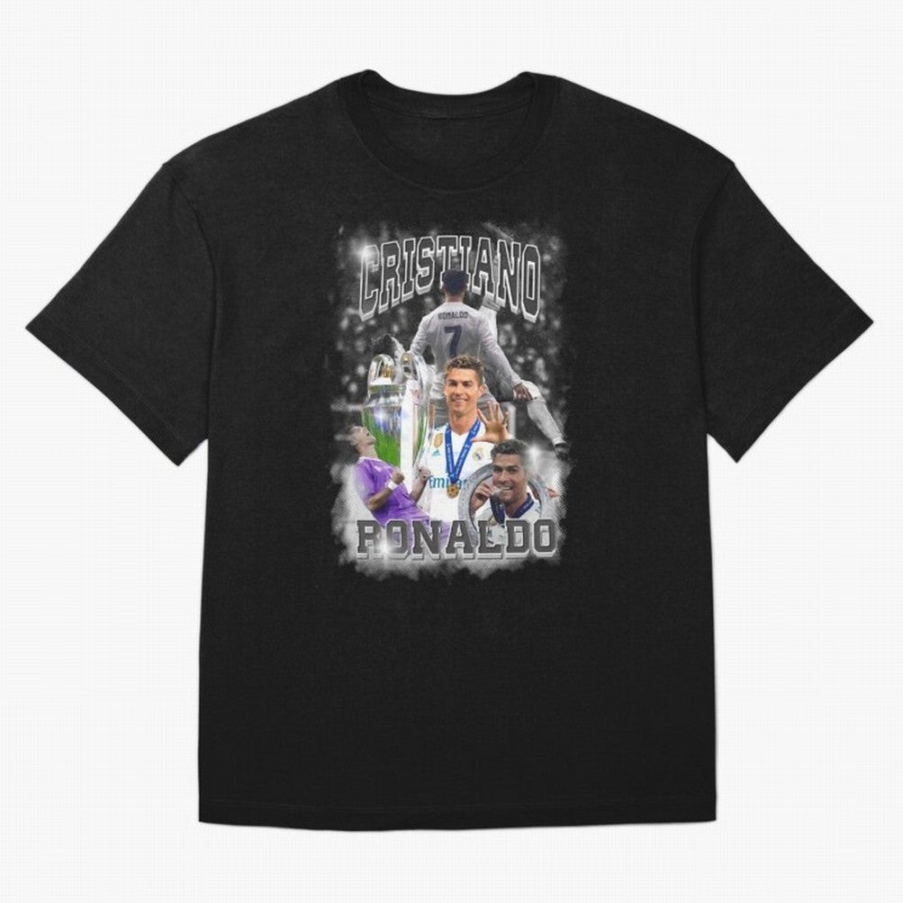 Cristiano Ronaldo Oversized T-Shirt Carry the Dream of FIFA World Cup 2026 for Fans of Messi, CR7 and Mbappe and England, France and Netherlands, Bringing Worldwide Fan Energy, Dramatic Goals, Stadium Lights and Championship Celebrations; Ideal for