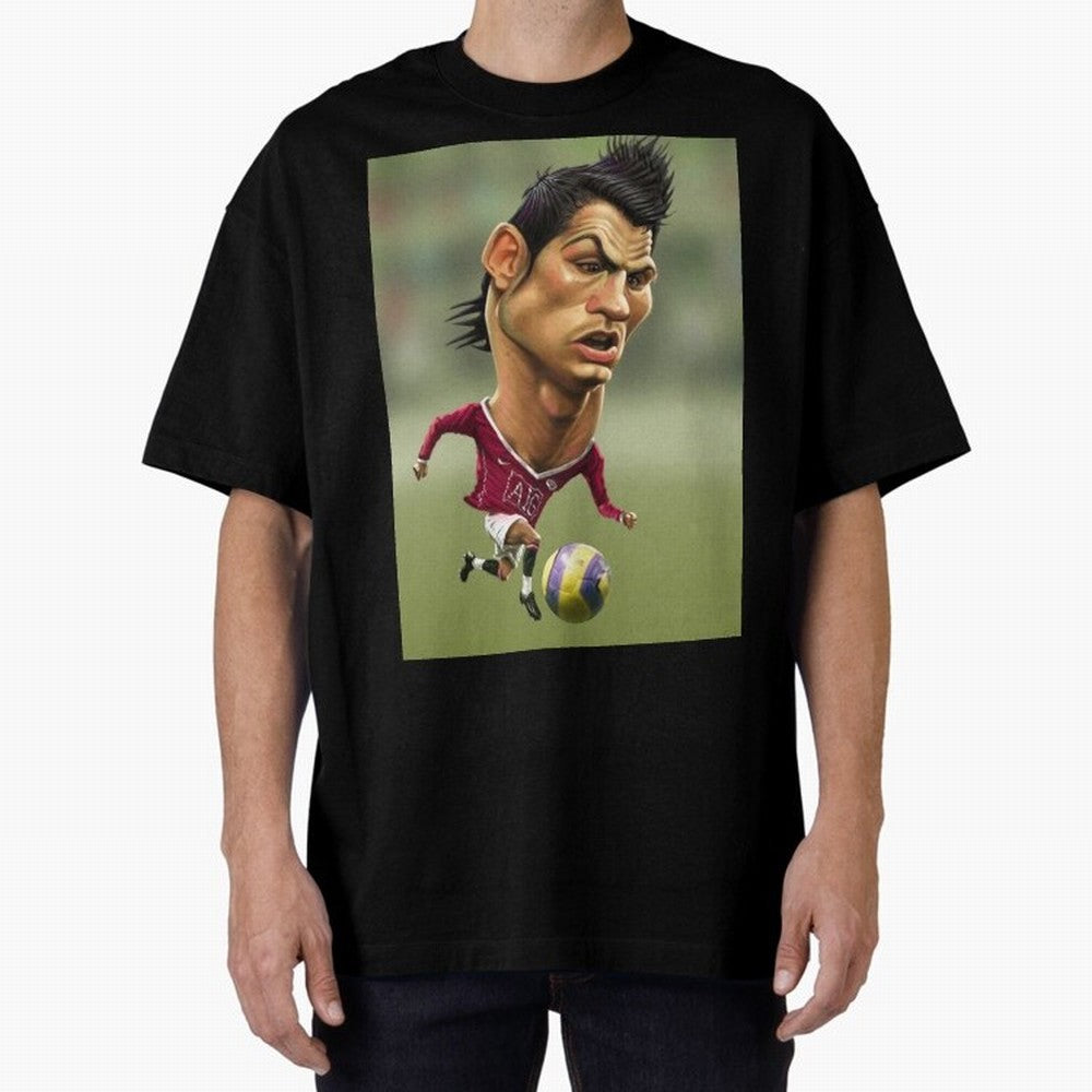CR7 Cristiano Oversized T-Shirt Carry the Dream of Global Football Passion for FIFA World Cup 2026 Group Stage, Celebrating CR7 and Messi, France and Portugal, Global Supporter Spirit, Legendary Goals, National Colors and Tournament Celebration;