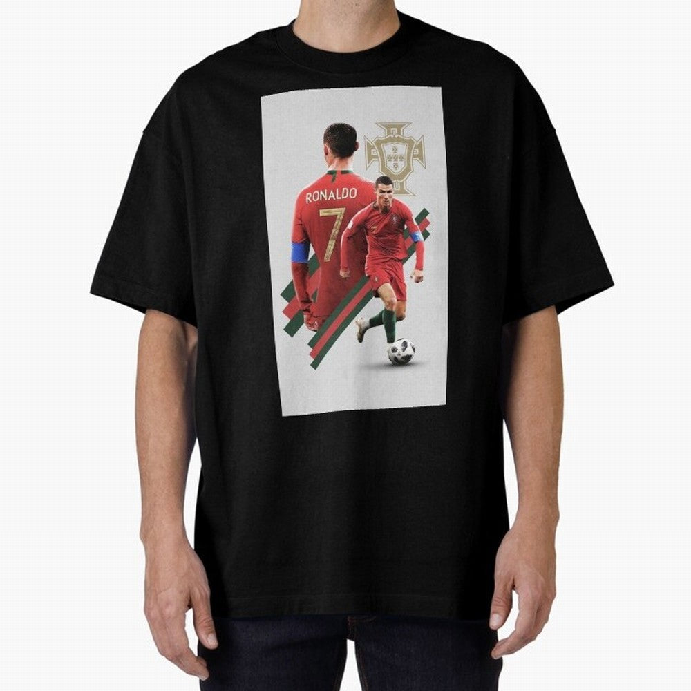 cr qatar Oversized T-Shirt Unlock the FIFA World Cup 2026 Group Stage Journey through Haaland and Mbappe Highlights, Portugal, Spain and Germany Pride, Retro Football Energy, Iconic Rivalries, Trophy Chase Drama and Stadium Atmosphere; Great for