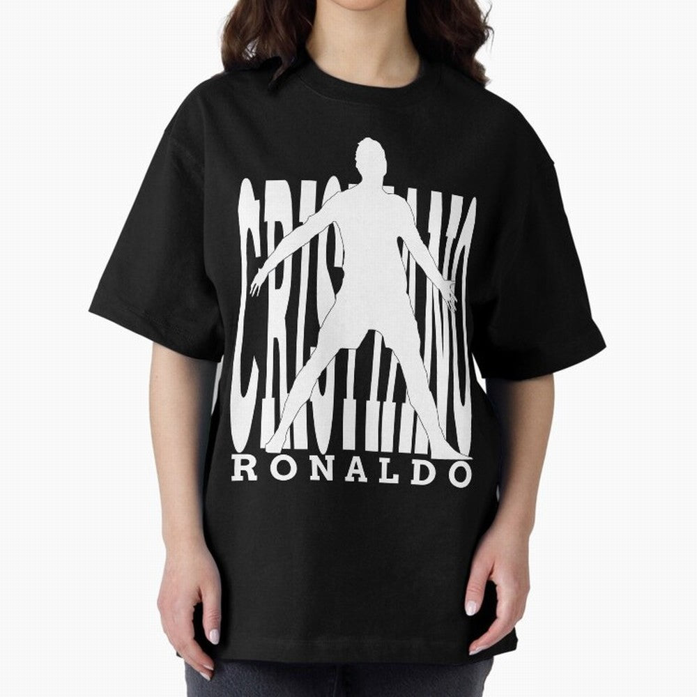 Cristiano Ronaldo - The Legend! Oversized T-Shirt Stand Proud for FIFA World Cup 2026 USA Canada Mexico for Fans of Haaland and Mbappe and Portugal, Bringing Football History, Final Match Energy, Crowd Noise and Once in a Lifetime Moments; Created