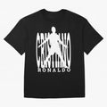 Cristiano Ronaldo - The Legend! Oversized T-Shirt Stand Proud for FIFA World Cup 2026 USA Canada Mexico for Fans of Haaland and Mbappe and Portugal, Bringing Football History, Final Match Energy, Crowd Noise and Once in a Lifetime Moments; Created
