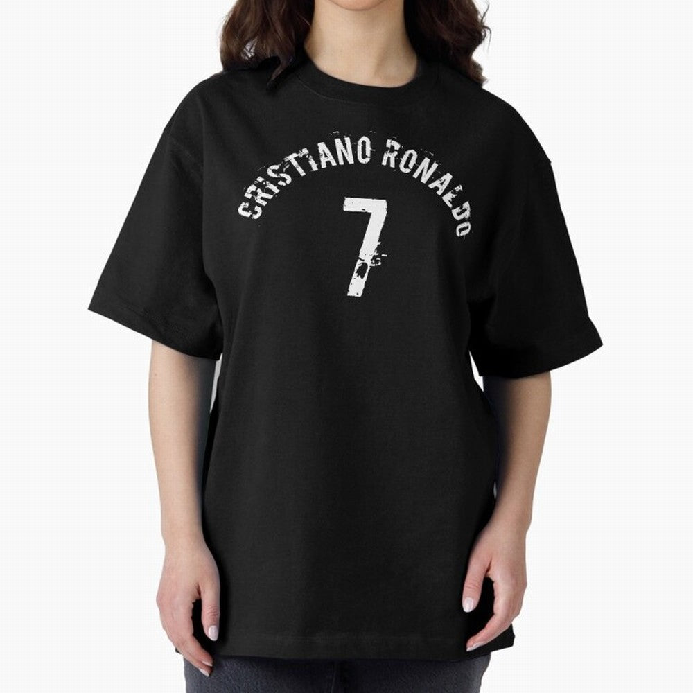 Cristiano Ronaldo 7 Oversized T-Shirt Carry the Dream of FIFA World Cup 2026 Group Stage Centered on CR7 and Messi, France and Portugal Energy, Fan Favorite Moments, National Team Passion, Big Match Drama and Soccer History; Great for Supporters