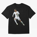 Cristiano Ronaldo Oversized T-Shirt Bring Supporter Culture to FIFA World Cup 2026 for Fans of Messi, CR7 and Mbappe and England, France and Netherlands, Bringing Vintage Soccer Flavor, Modern Football Stars, National Flags and Final Night Emotion;