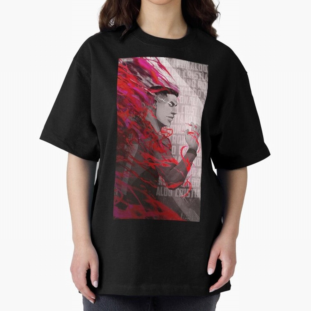 Cristiano Ronaldo x Blue Lock Oversized T-Shirt Follow the Final Road of Match Day Hype around FIFA World Cup 2026, Cristiano Ronaldo, Haaland and CR7, Netherlands, Sports Nostalgia, International Competition, Famous Players and Unforgettable