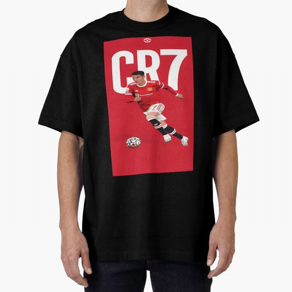 Cr7 Oversized T-Shirt Get Ready for Match Day Hype around FIFA World Cup 2026 Group Stage, Mbappe and Neymar, France and Portugal, Vintage Soccer Flavor, Modern Football Stars, National Flags and Final Night Emotion; Perfect for People Who Love