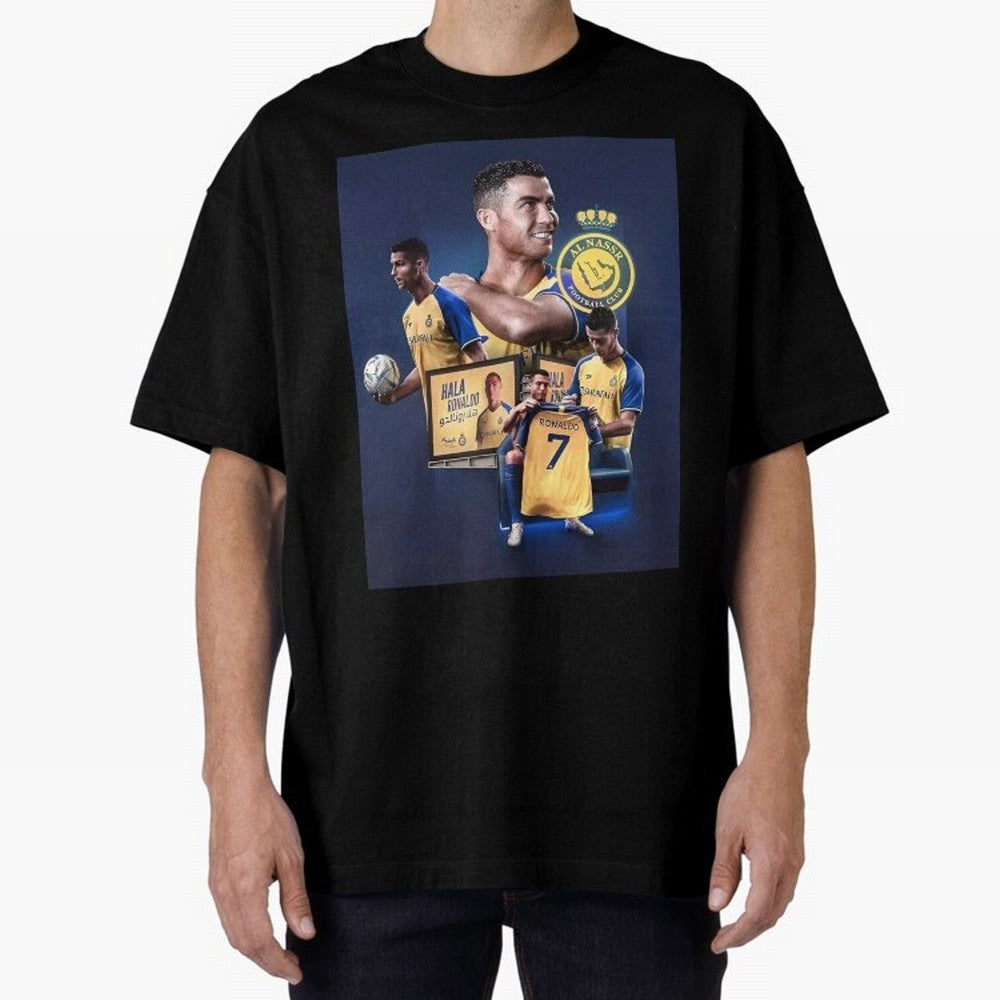 Art Cristiano Ronaldo Wallpaper Oversized T-Shirt Make Every Kick Count in FIFA World Cup 2026 Group Stage Filled with CR7 and Messi, Netherlands Energy, Football Festival Excitement, Trophy Ambitions, Country Rivalries and Star Player Buzz; Great