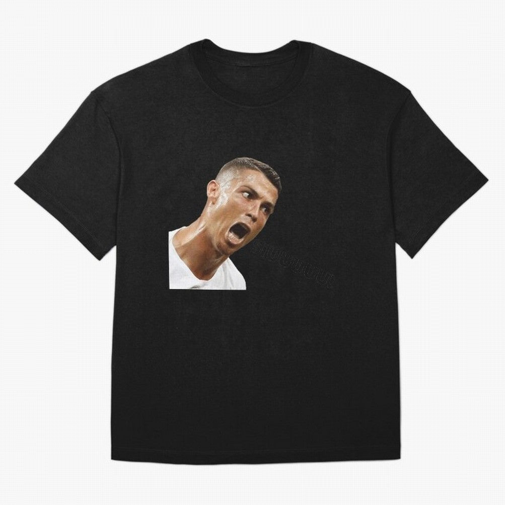 Cristiano Ronaldo Siuuu Meme Oversized T-Shirt Back Your Heroes with FIFA World Cup 2026 Group Stage for Fans of Messi, Neymar and Mbappe and Netherlands, Bringing Soccer Culture, Superstar Moments, National Team Dreams and Competitive Fire;