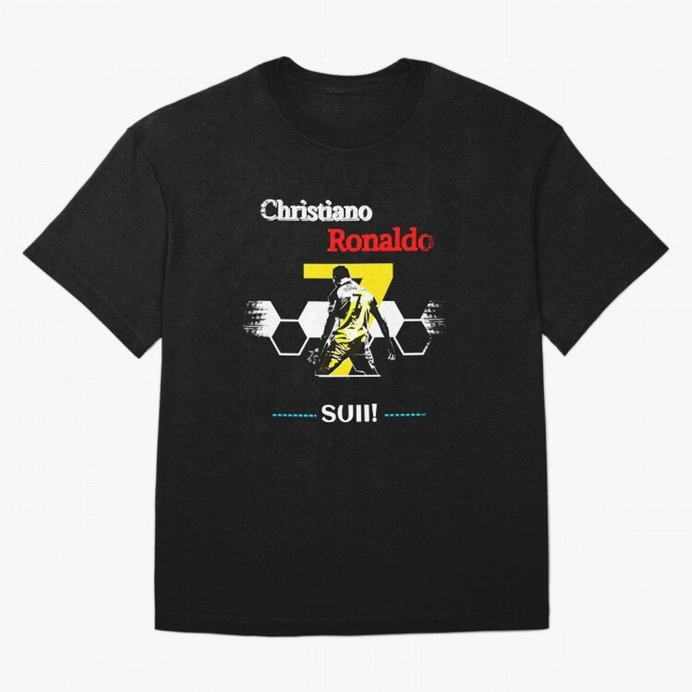 Cristiano Ronaldo Cr7 Oversized T-Shirt Live the Energy of FIFA World Cup 2026 for Fans of Neymar and Brazil, Bringing Football Festival Excitement, Trophy Ambitions, Country Rivalries and Star Player Buzz; Great for Watch Parties, Sports Bars,