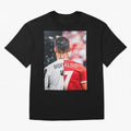 Cristiano Ronaldo , Manchester Star , Football Poster 2122 Star Oversized T-Shirt Fuel the Hype around FIFA World Cup 2026 for Fans of CR7 and Messi and England and Germany, Bringing Match Day Excitement, Supporter Culture, Golden Goals and Global