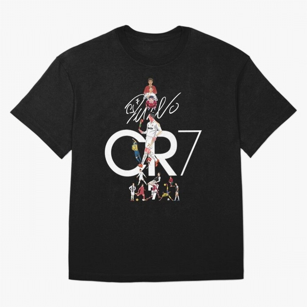 CR7 Oversized T-Shirt Celebrate the Biggest Stage of FIFA World Cup 2026 USA Canada Mexico for Fans of Cristiano Ronaldo and France and Portugal, Bringing Worldwide Fan Energy, Dramatic Goals, Stadium Lights and Championship Celebrations; Perfect