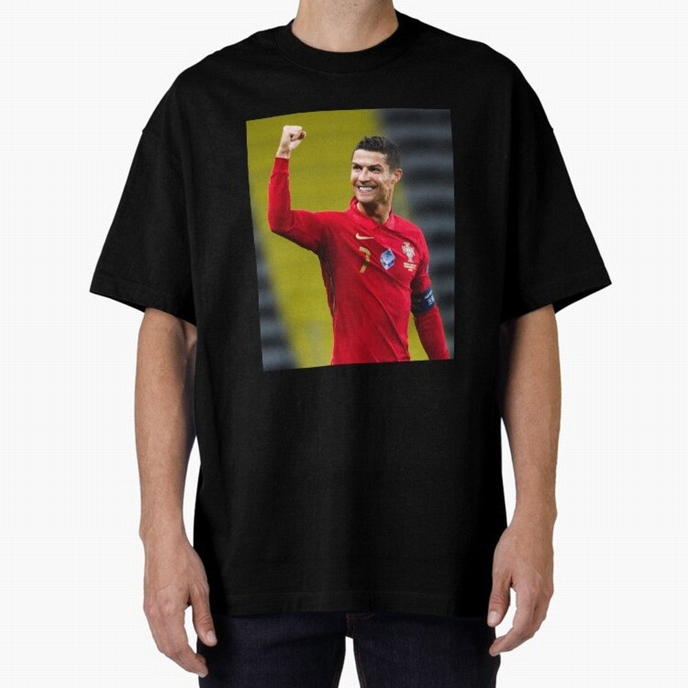 Cr7 | Cristiano Ronaldo | Portugal Oversized T-Shirt Follow Every Goal of FIFA World Cup 2026 USA Canada Mexico Built around Haaland, Brazil Energy, Match Day Excitement, Supporter Culture, Golden Goals and Global Football Passion; Ideal for