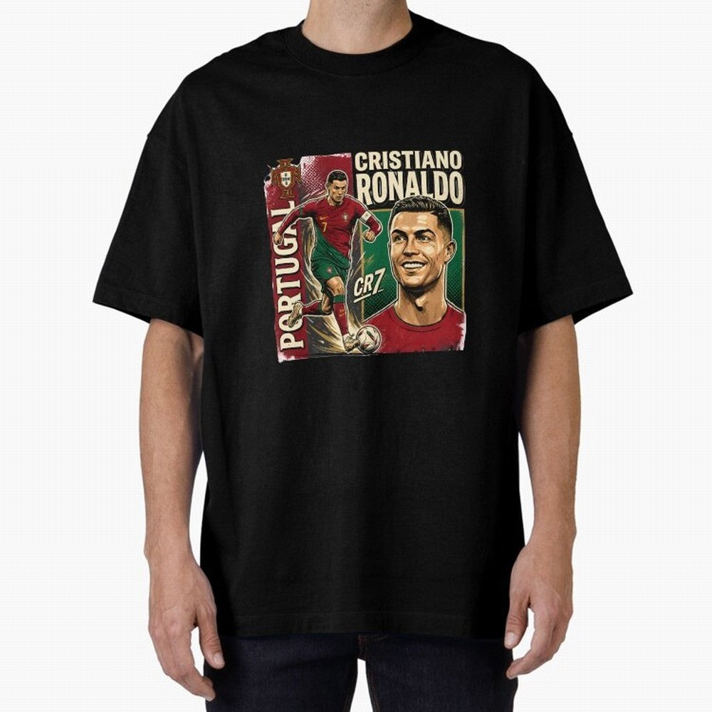 Ronaldo Portugal Vintage Oversized T-Shirt Enjoy the Biggest Football Party of Global Football Passion for FIFA World Cup 2026, Featuring Mbappe and Neymar, Spain and Netherlands, Stadium Chants, National Pride, Trophy Dreams and Unforgettable
