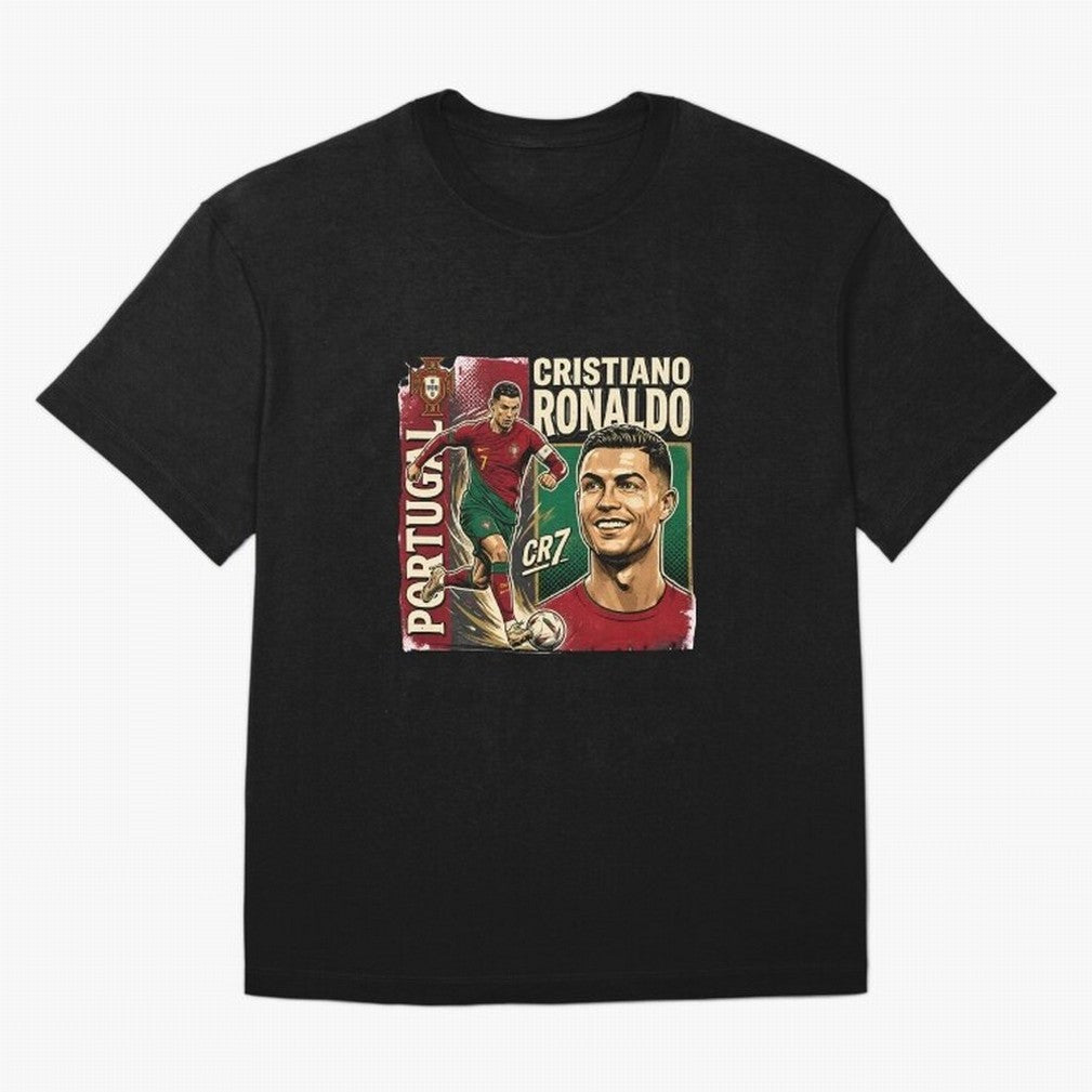 Ronaldo Portugal Vintage Oversized T-Shirt Enjoy the Biggest Football Party of Global Football Passion for FIFA World Cup 2026, Featuring Mbappe and Neymar, Spain and Netherlands, Stadium Chants, National Pride, Trophy Dreams and Unforgettable
