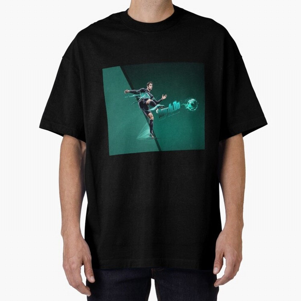 Cristiano Ronaldo #442 Oversized T-Shirt Represent FIFA World Cup 2026 USA Canada Mexico for Fans of Cristiano Ronaldo and Portugal, Spain and Germany, Bringing Match Day Excitement, Supporter Culture, Golden Goals and Global Football Passion;
