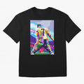 Cristiano Ronaldo Celebration Wpap Pop Art Oversized T-Shirt Turn Up for Global Football Passion for FIFA World Cup 2026 Group Stage, Filled with Cristiano Ronaldo, Spain and Netherlands, Worldwide Fan Energy, Dramatic Goals, Stadium Lights and