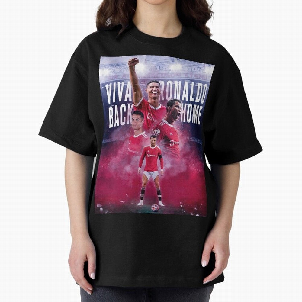 Cristiano Ronaldo Cr7 The Legend Of Manchester United , Ronaldo Gifts, Ronaldo Best Selling , Ronald Oversized T-Shirt Show Fan Pride Across FIFA World Cup 2026 Group Stage Spirit, Made for Argentina and Brazil, Messi, CR7 and Mbappe, Sports