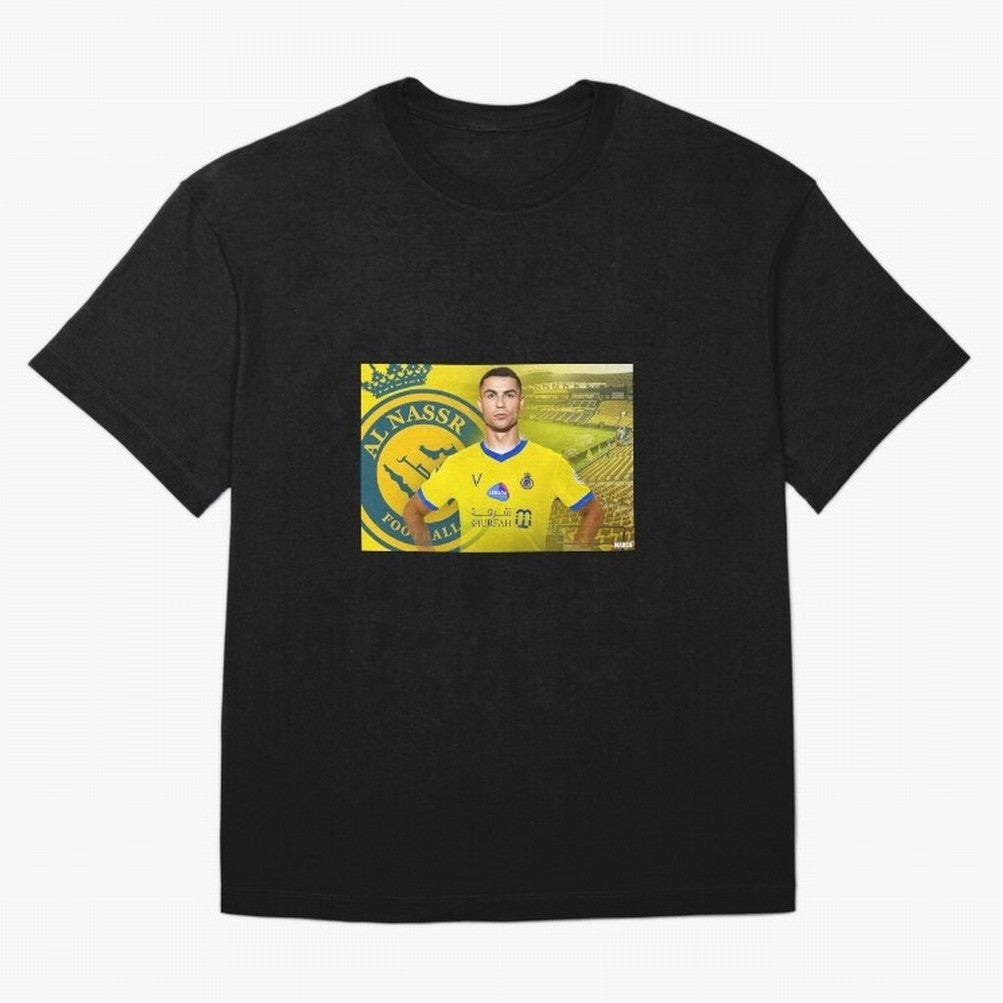AL NASSR CRISTIANO RONALDO Oversized T-Shirt Stand Proud for the FIFA World Cup 2026 USA Canada Mexico Journey through CR7 and Messi Highlights, England, France and Netherlands Pride, Worldwide Fan Energy, Dramatic Goals, Stadium Lights and