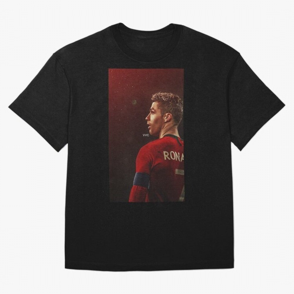 Art Ronaldo Wallpaper Oversized T-Shirt Bring Match Day Fire to FIFA World Cup 2026 Spirit, Inspired by England, Haaland, Football Festival Excitement, Trophy Ambitions, Country Rivalries and Star Player Buzz; Ideal for Passionate Fans Who Love