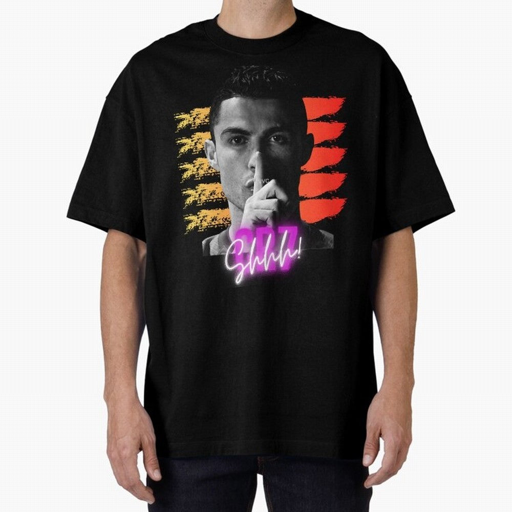 Cristiano Ronaldo cr7 portugal Oversized T-Shirt Bring Stadium Energy to FIFA World Cup 2026 for Fans of Messi, CR7 and Mbappe and England, France and Netherlands, Bringing Goal Celebration Energy, Supporter Heritage, Football Icons and Worldwide