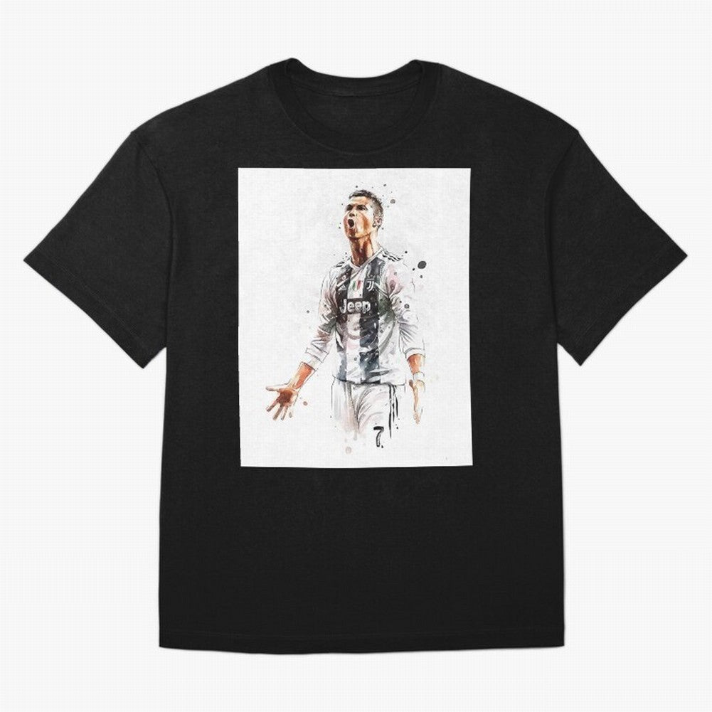 Cristiano Ronaldo Oversized T-Shirt Celebrate Fan Culture around Match Day Hype around FIFA World Cup 2026 Group Stage, Cristiano Ronaldo, France, Stadium Memories, Football Loyalty, International Chants and Championship Tradition; Ideal for