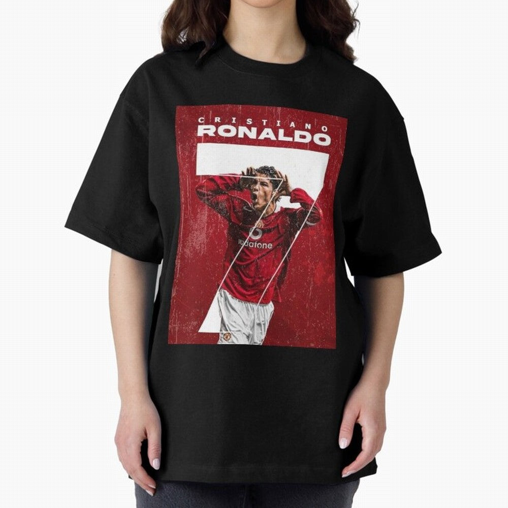 Cristiano Ronaldo Oversized T-Shirt Bring Trophy Dreams to FIFA World Cup 2026 Group Stage Driven by Neymar, Portugal Energy, Classic Soccer Heritage, Championship Pressure, Fan Loyalty and International Pride; Ideal for Football Dads, Football