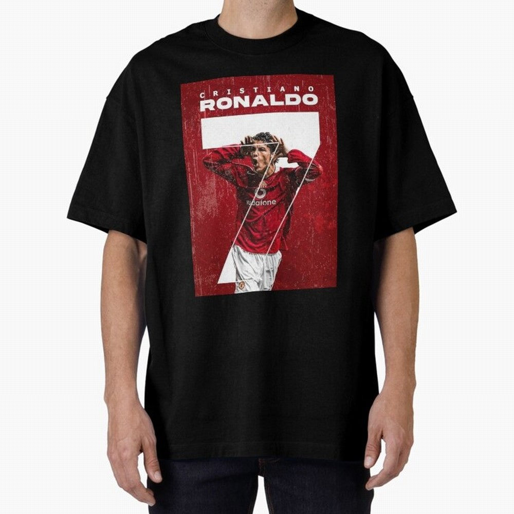Cristiano Ronaldo Oversized T-Shirt Bring Trophy Dreams to FIFA World Cup 2026 Group Stage Driven by Neymar, Portugal Energy, Classic Soccer Heritage, Championship Pressure, Fan Loyalty and International Pride; Ideal for Football Dads, Football