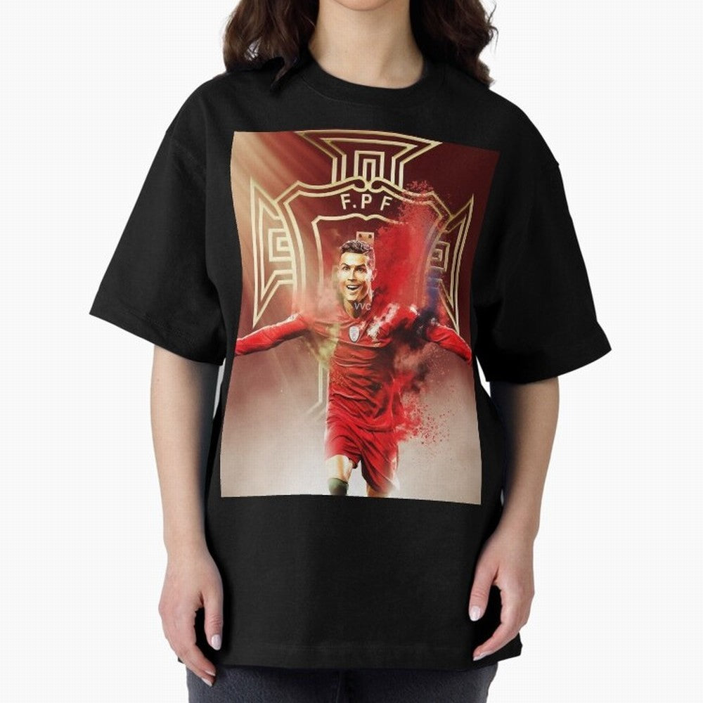 CR>7 Por Oversized T-Shirt Stand with the FIFA World Cup 2026 USA Canada Mexico Journey through Messi, Neymar and Mbappe Highlights, Netherlands Pride, Tournament Hype, Historic Matchups, Family Viewing Parties and Global Sports Pride; Great for