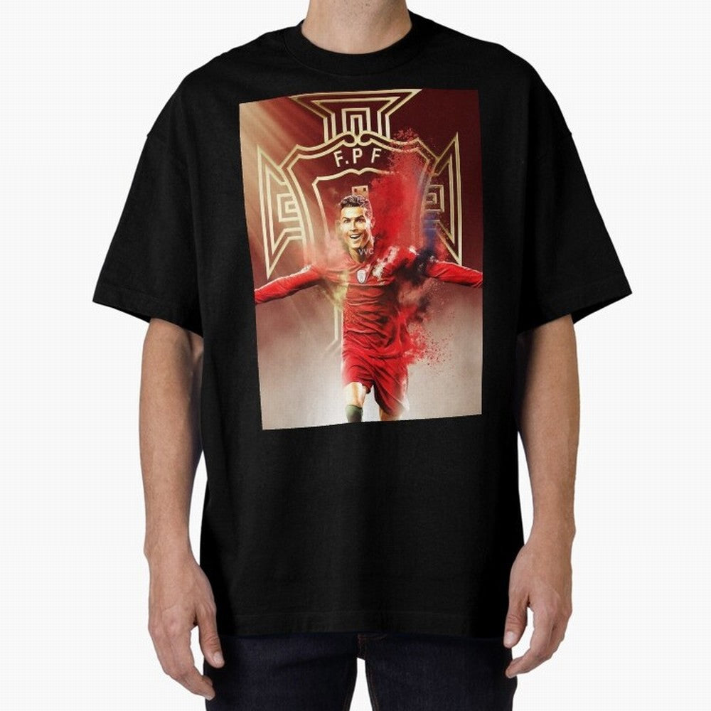 CR>7 Por Oversized T-Shirt Stand with the FIFA World Cup 2026 USA Canada Mexico Journey through Messi, Neymar and Mbappe Highlights, Netherlands Pride, Tournament Hype, Historic Matchups, Family Viewing Parties and Global Sports Pride; Great for