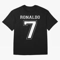 cristiano ronaldo Oversized T-Shirt Share the Excitement of Match Day Hype around FIFA World Cup 2026 Group Stage, Haaland and Mbappe, Germany, Championship Spirit, Famous Goals, Roaring Crowds and International Football Unity; Ideal for Fans Who