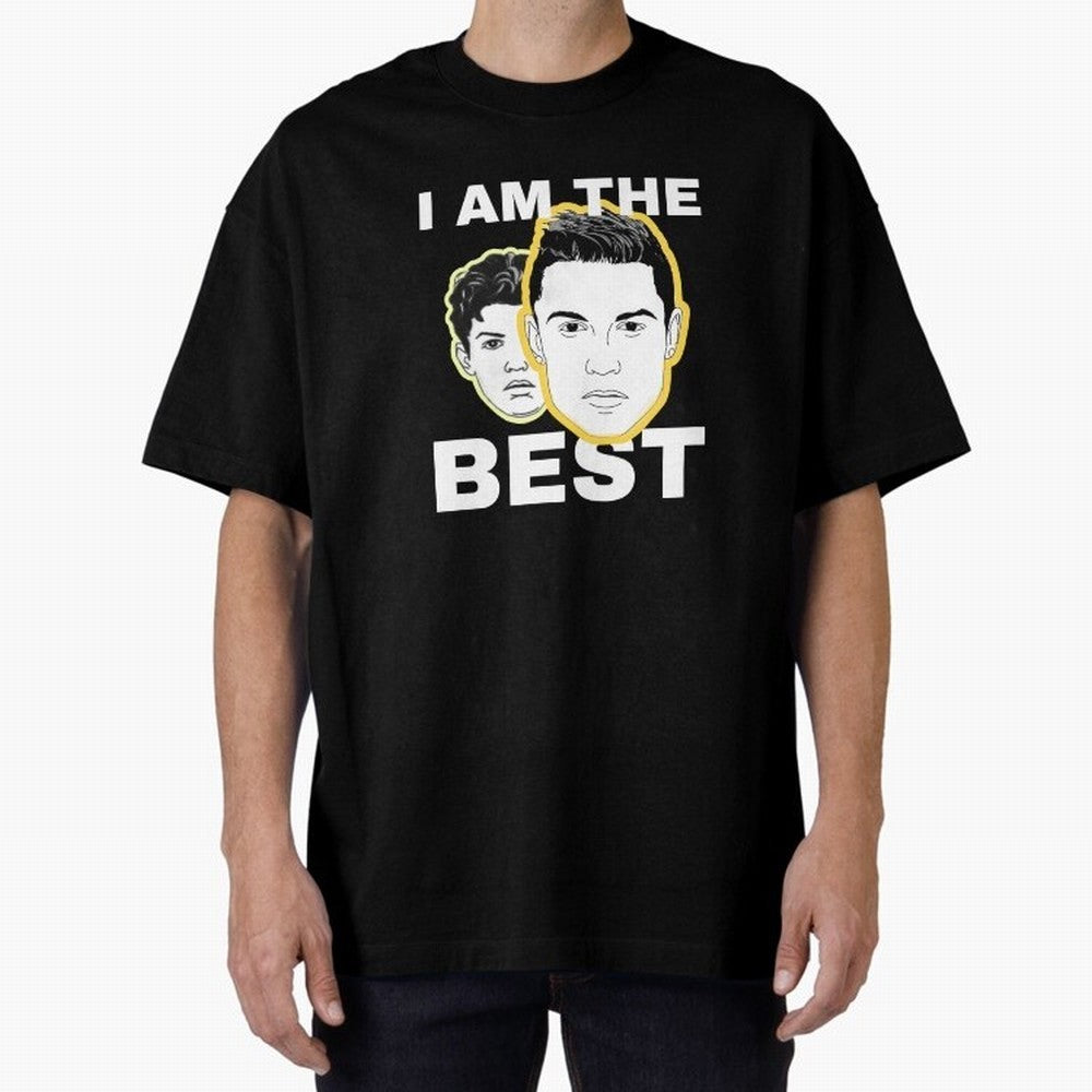 Cristiano Ronaldo - I Am The Best. Oversized T-Shirt Bring Legendary Rivalry Energy to the FIFA World Cup 2026 USA Canada Mexico Journey through Haaland and Mbappe Highlights, Netherlands Pride, Fan Favorite Moments, National Team Passion, Big