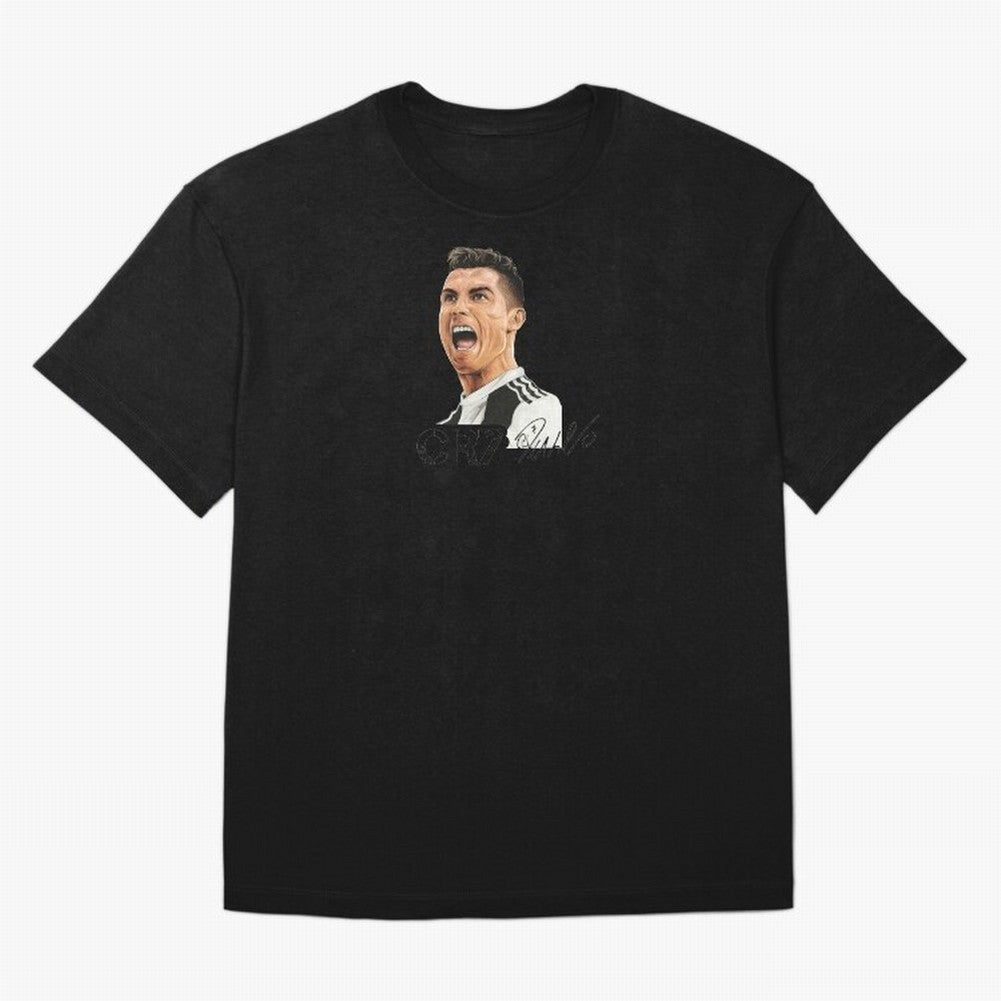 Cr7 Cristiano Ronaldo 7 Oversized T-Shirt Treasure Global Football Passion for FIFA World Cup 2026 Group Stage, Celebrating Mbappe and Neymar, England, France and Netherlands, Championship Spirit, Famous Goals, Roaring Crowds and International