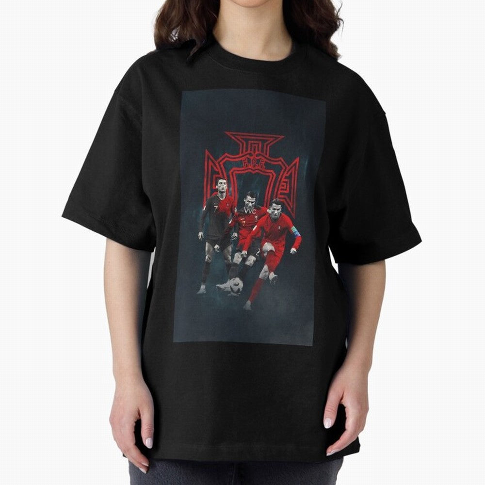 Art CR7 Wallpaper Oversized T-Shirt Refresh FIFA World Cup 2026 Featuring Neymar, Germany Energy, Stadium Memories, Football Loyalty, International Chants and Championship Tradition; Great for Watch Parties, Sports Bars, Family Nights, Fan Clubs