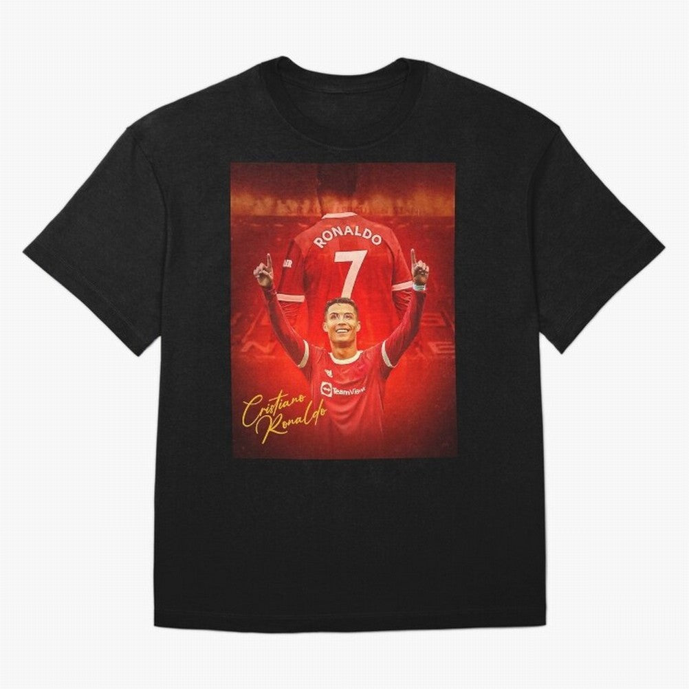 Cristiano Ronaldo ,Manchester 2022 Star, Football Poster, Ronaldo Gifts, Ronaldo Best Selling Oversized T-Shirt Discover FIFA World Cup 2026 USA Canada Mexico for Fans of Neymar and Portugal, Spain and Germany, Bringing Classic Soccer Heritage,